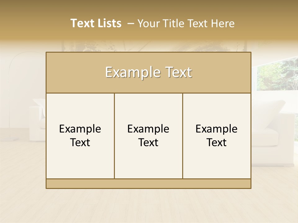 Residential Interior Contemporary PowerPoint Template