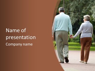 Grandfather Love Woman PowerPoint Template