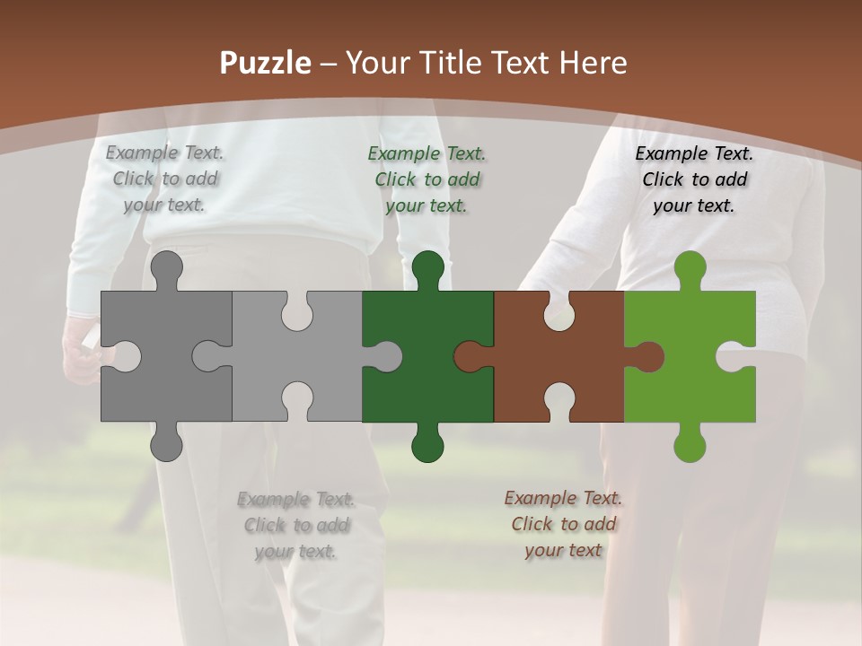 Grandfather Love Woman PowerPoint Template