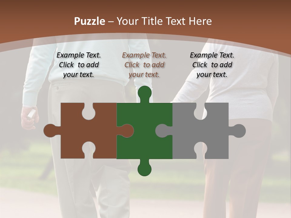 Grandfather Love Woman PowerPoint Template