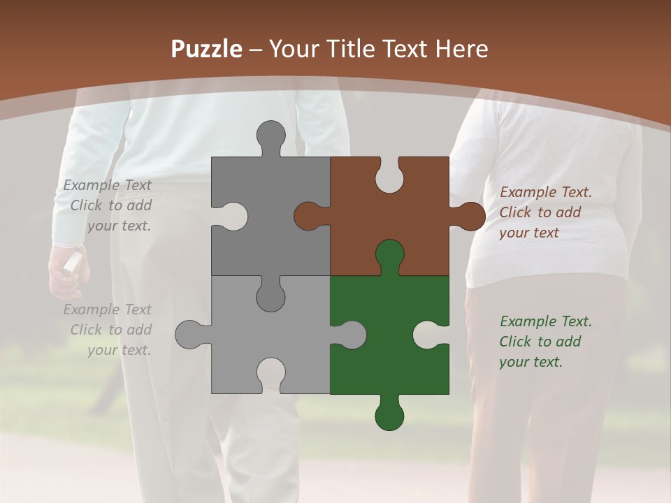 Grandfather Love Woman PowerPoint Template