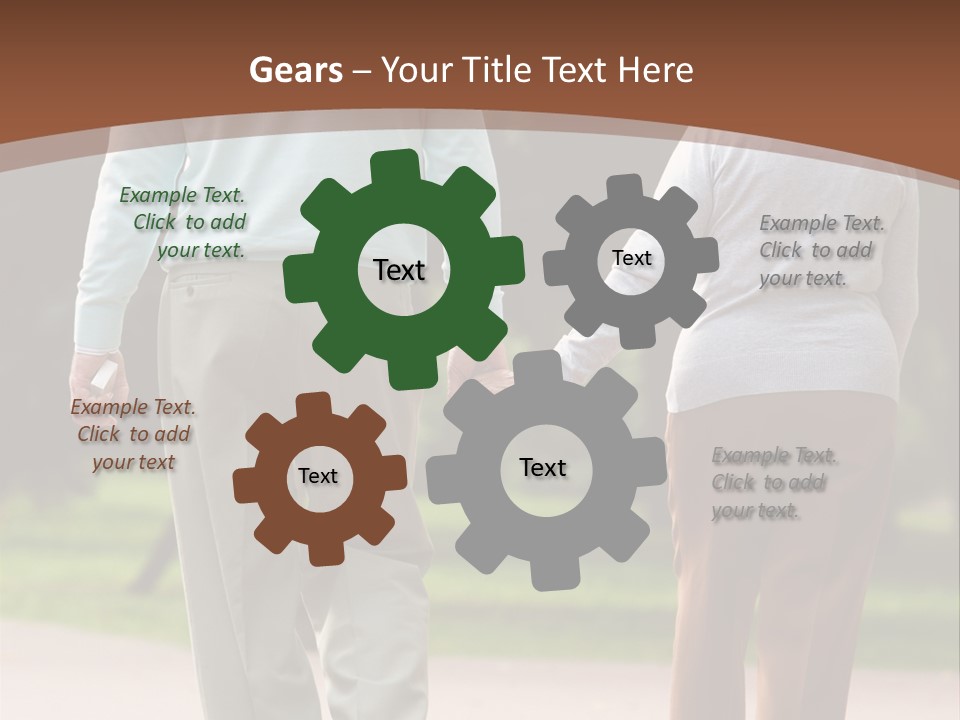 Grandfather Love Woman PowerPoint Template