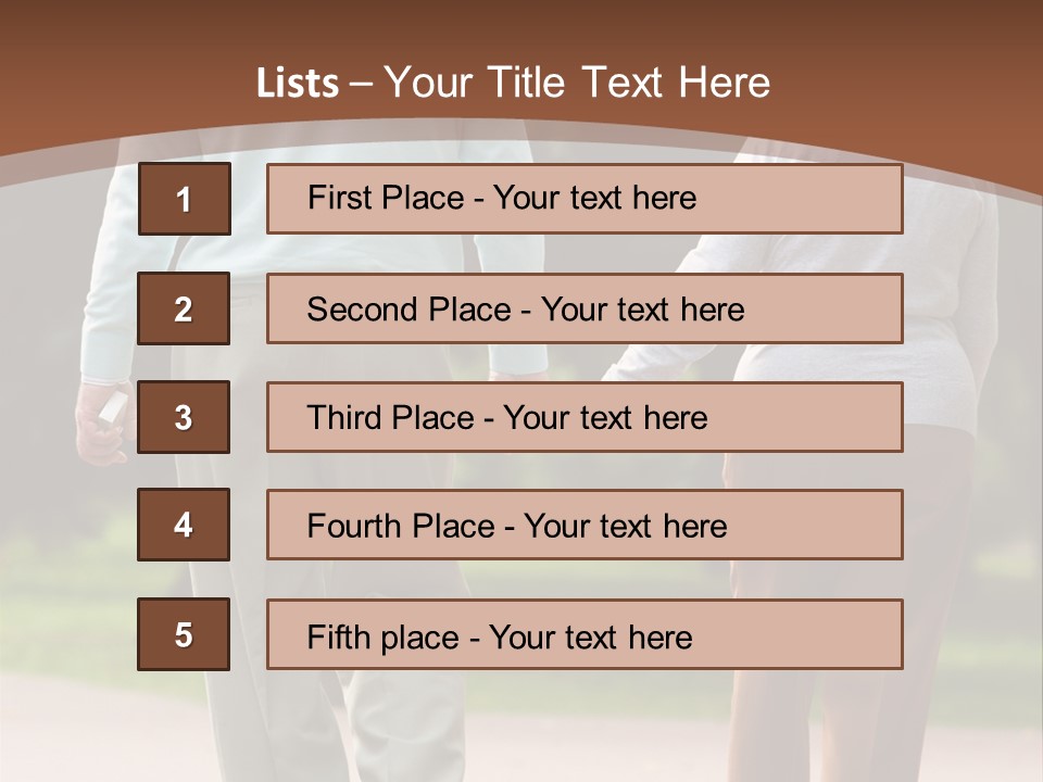 Grandfather Love Woman PowerPoint Template