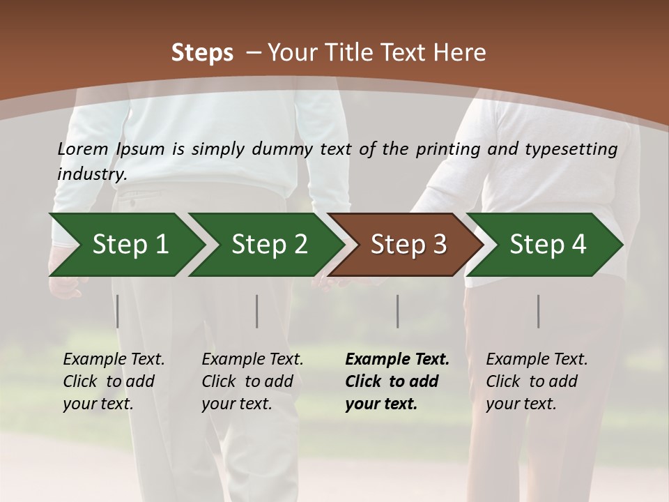 Grandfather Love Woman PowerPoint Template