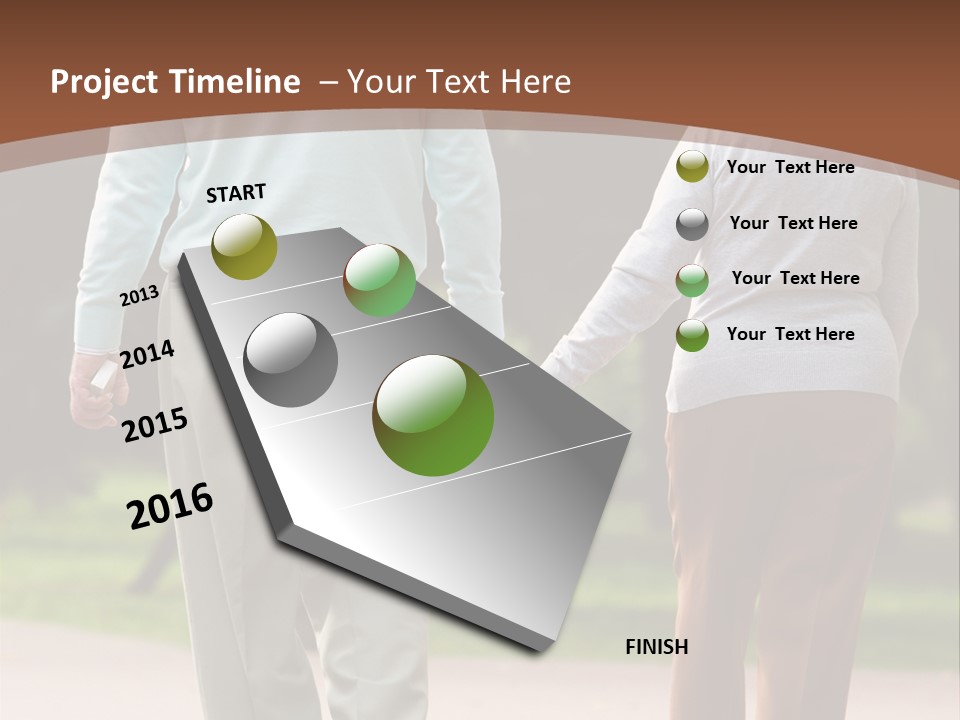 Grandfather Love Woman PowerPoint Template