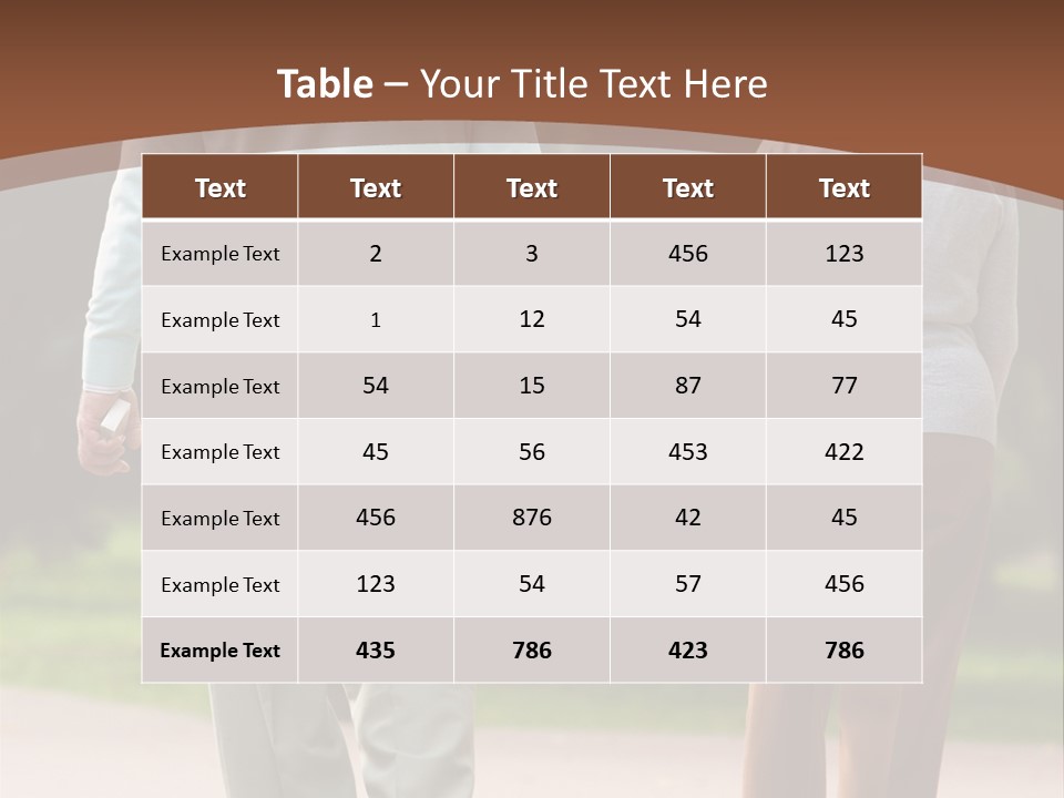 Grandfather Love Woman PowerPoint Template