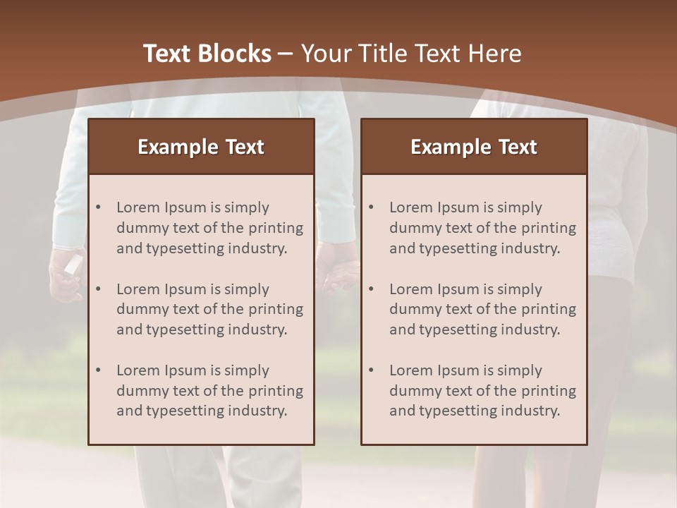 Grandfather Love Woman PowerPoint Template
