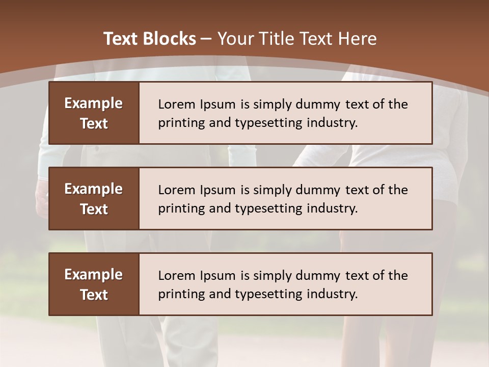 Grandfather Love Woman PowerPoint Template