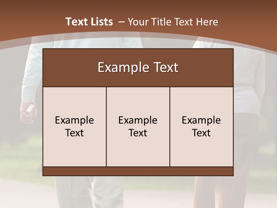 Grandfather Love Woman PowerPoint Template