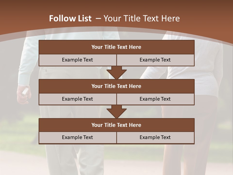 Grandfather Love Woman PowerPoint Template