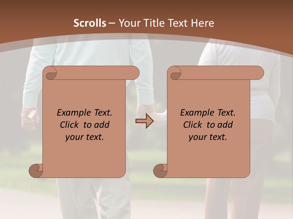 Grandfather Love Woman PowerPoint Template