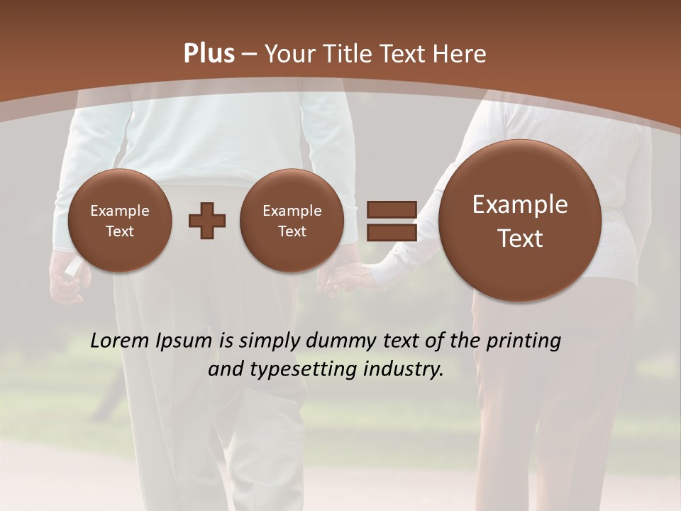 Grandfather Love Woman PowerPoint Template