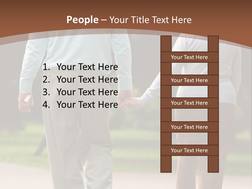 Grandfather Love Woman PowerPoint Template