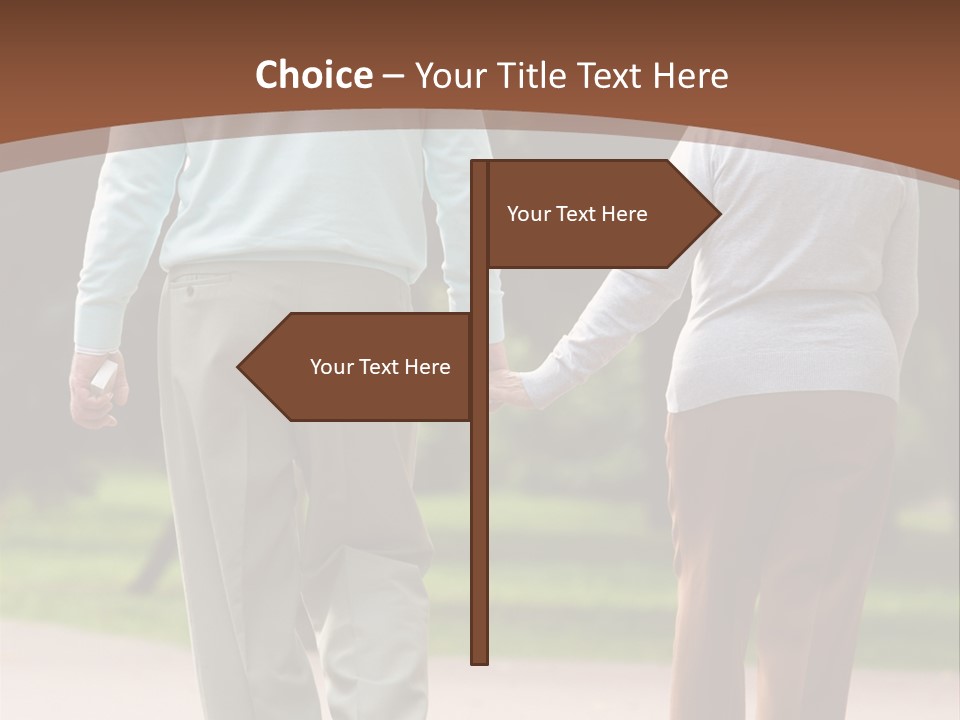 Grandfather Love Woman PowerPoint Template