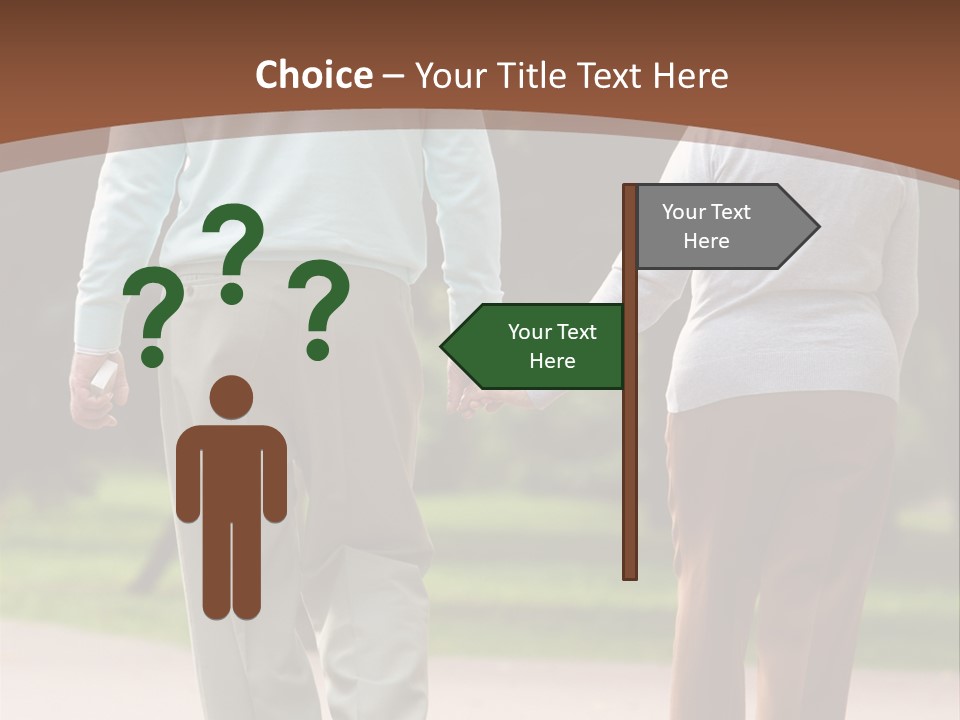 Grandfather Love Woman PowerPoint Template