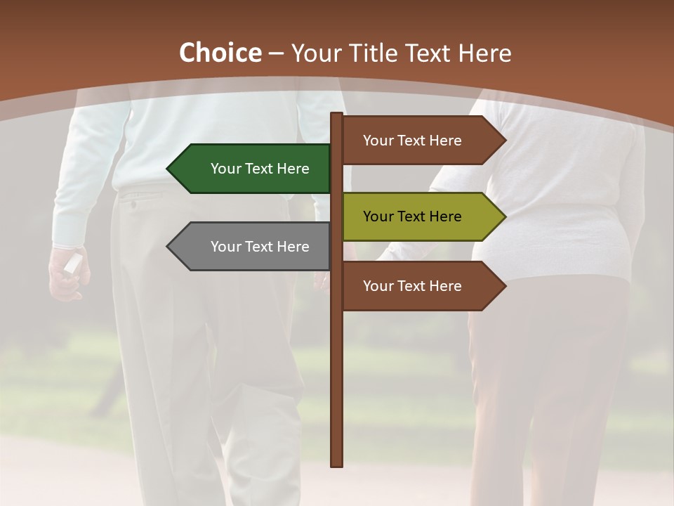 Grandfather Love Woman PowerPoint Template