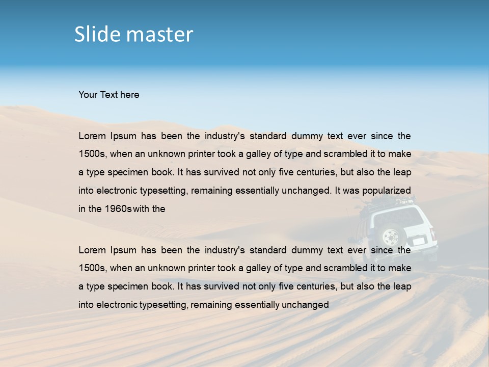 Adventure Cruiser Tourism PowerPoint Template