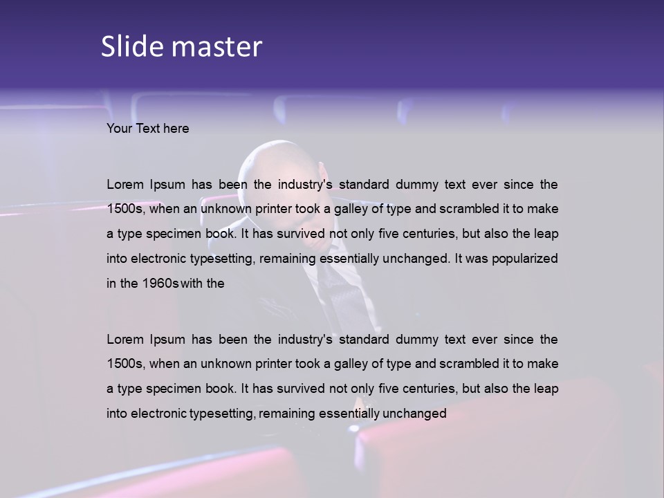 People Formal Loneliness PowerPoint Template