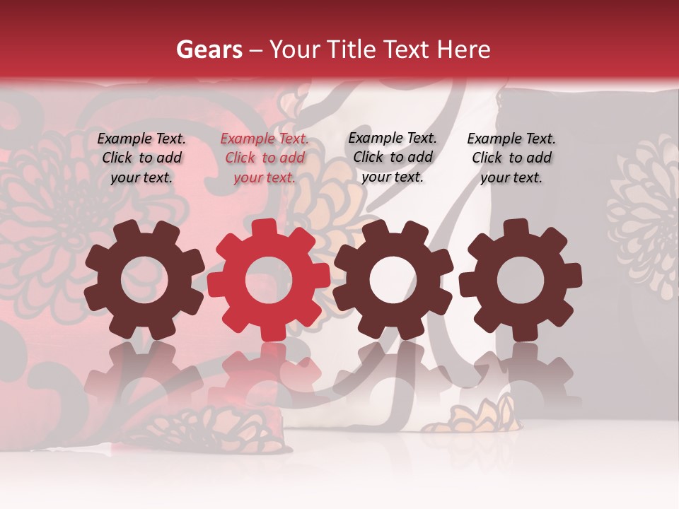 Pillow Cushion Over PowerPoint Template