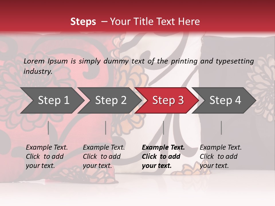 Pillow Cushion Over PowerPoint Template