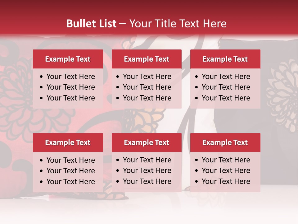 Pillow Cushion Over PowerPoint Template