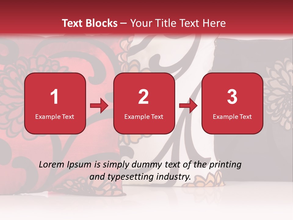 Pillow Cushion Over PowerPoint Template