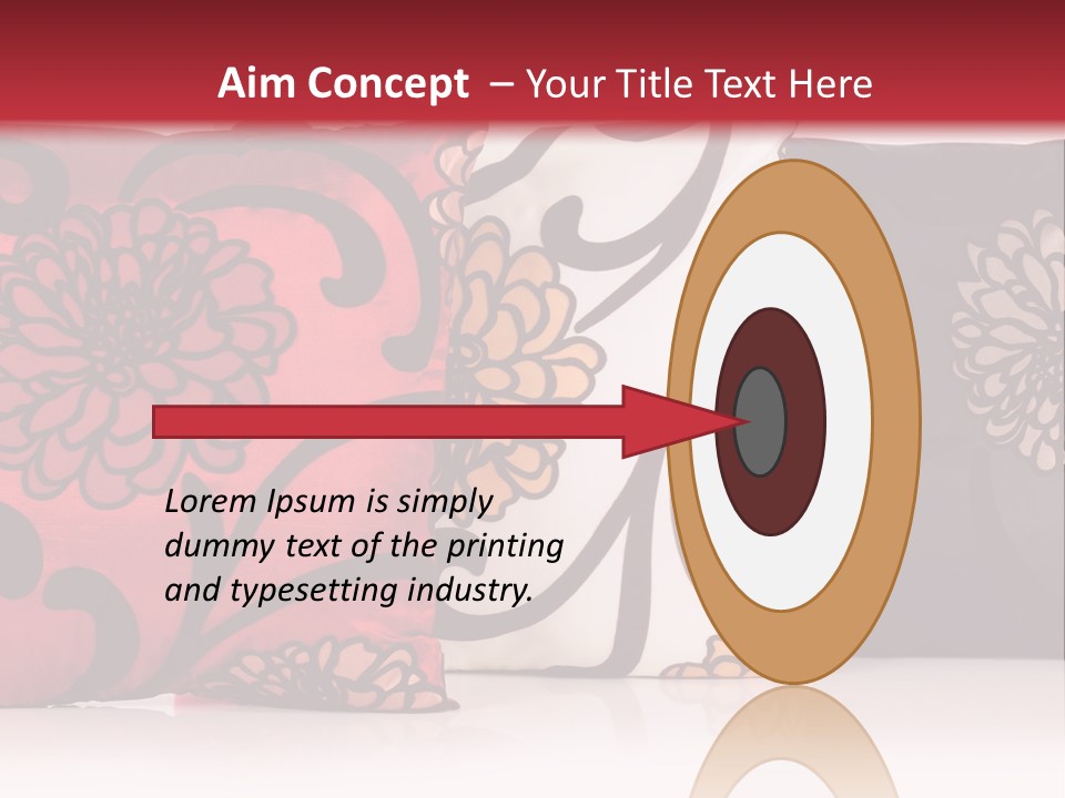 Pillow Cushion Over PowerPoint Template