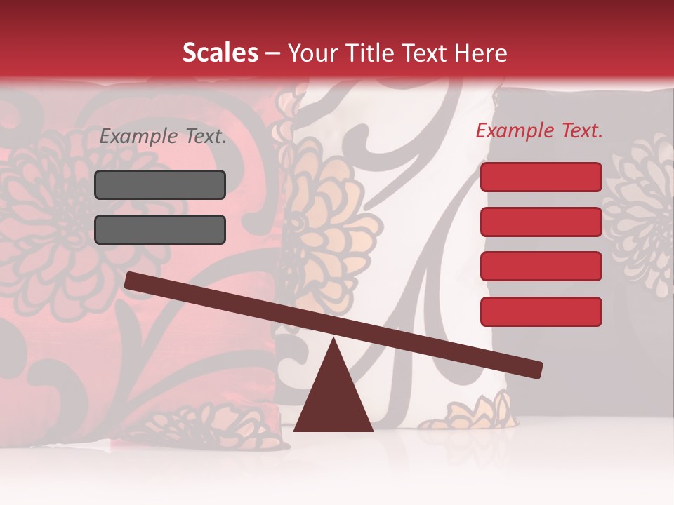 Pillow Cushion Over PowerPoint Template