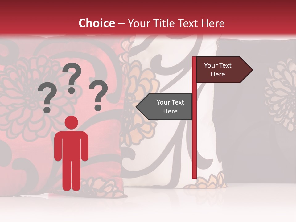 Pillow Cushion Over PowerPoint Template