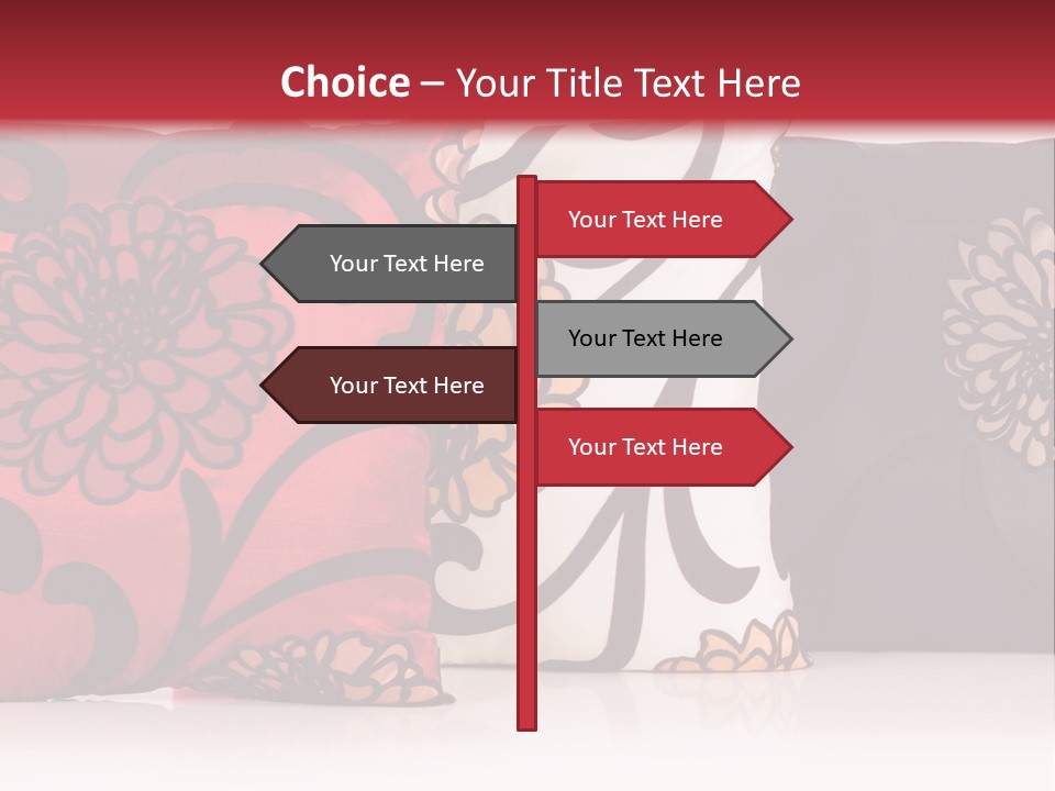 Pillow Cushion Over PowerPoint Template