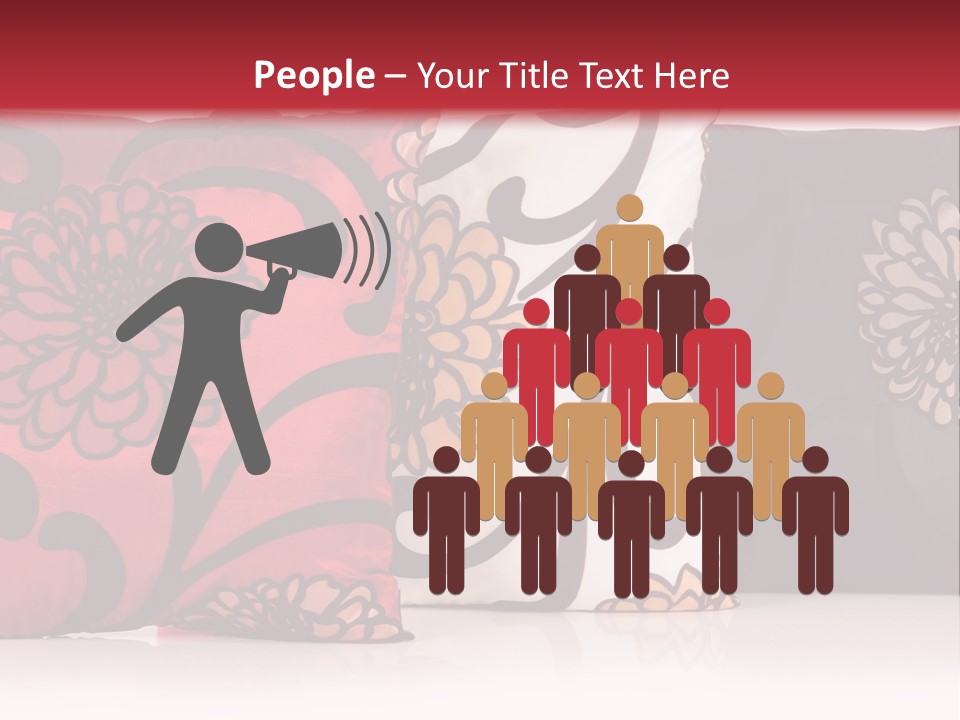 Pillow Cushion Over PowerPoint Template