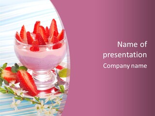 Diet Dessert Tasty PowerPoint Template