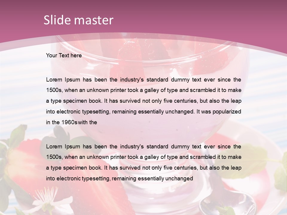 Diet Dessert Tasty PowerPoint Template