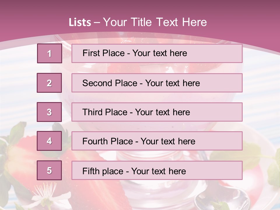 Diet Dessert Tasty PowerPoint Template