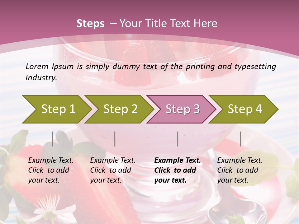 Diet Dessert Tasty PowerPoint Template
