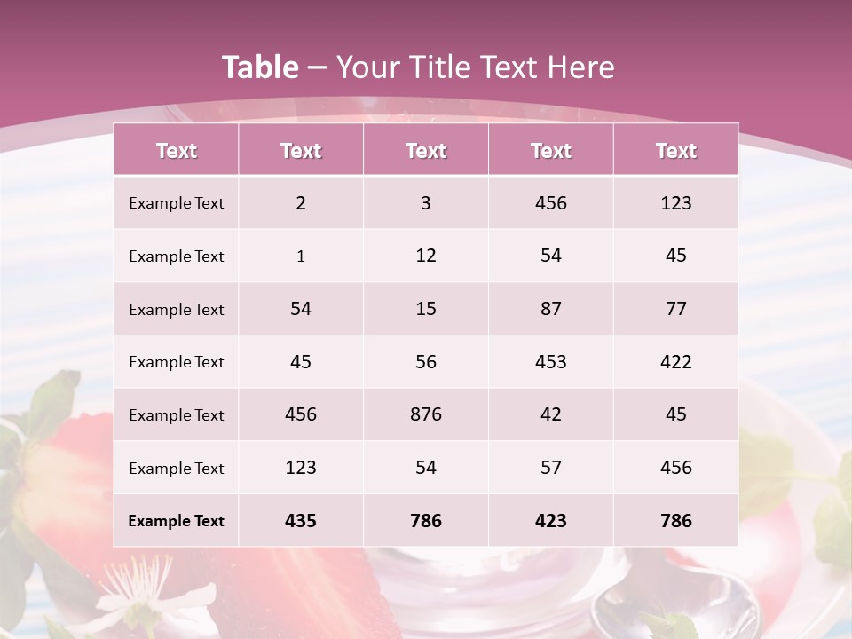 Diet Dessert Tasty PowerPoint Template