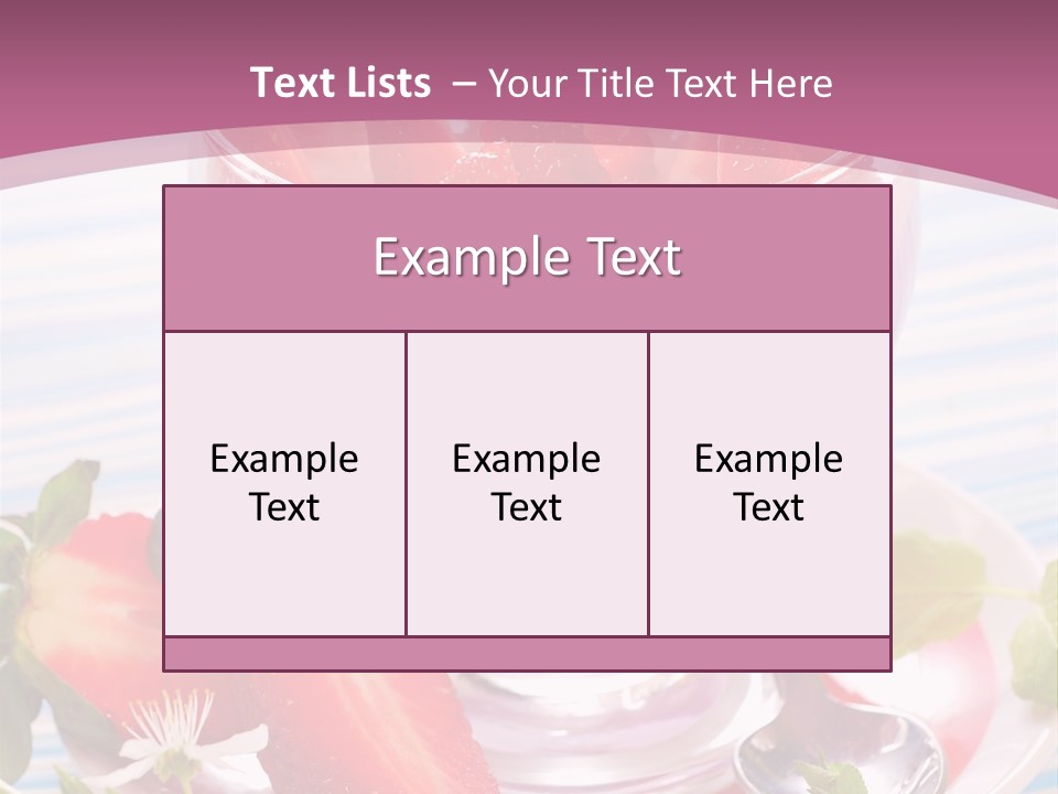 Diet Dessert Tasty PowerPoint Template