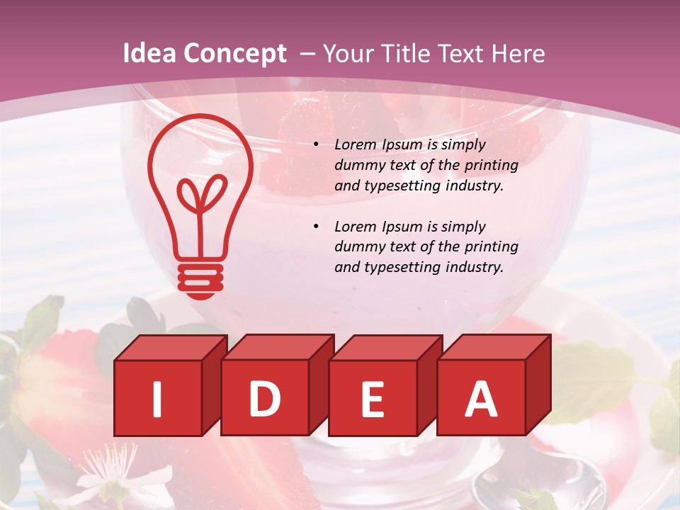 Diet Dessert Tasty PowerPoint Template