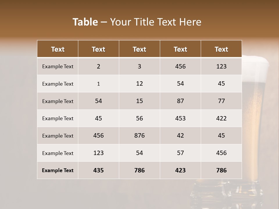 Bar Beverage Pub PowerPoint Template
