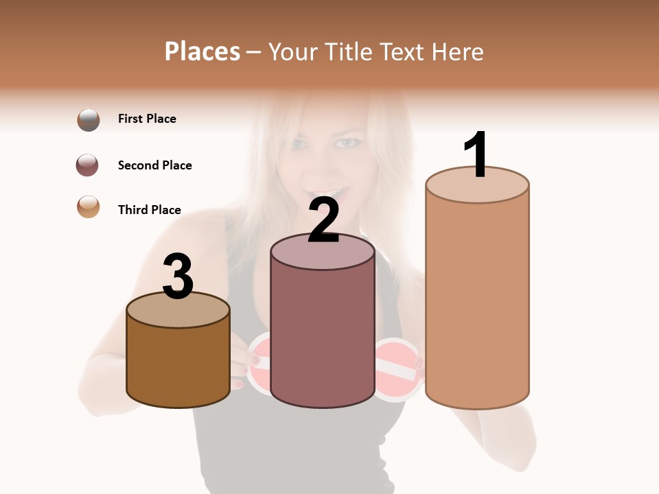 Shot Blonde White PowerPoint Template