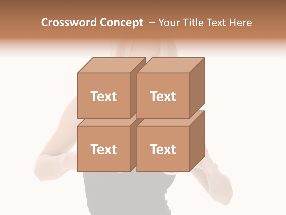 Shot Blonde White PowerPoint Template