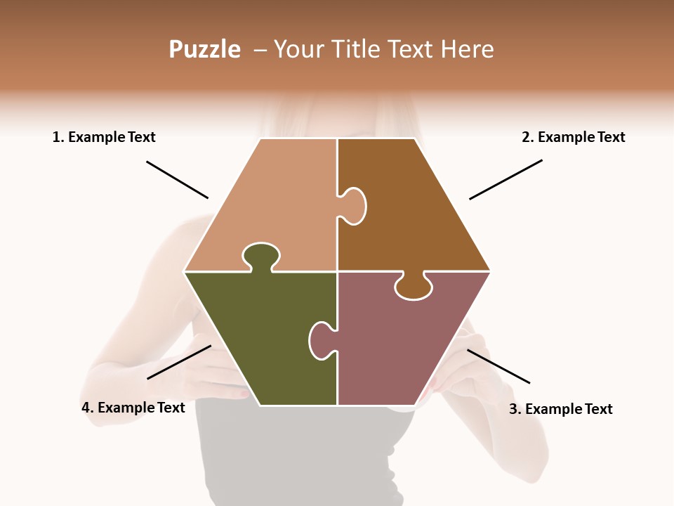 Shot Blonde White PowerPoint Template