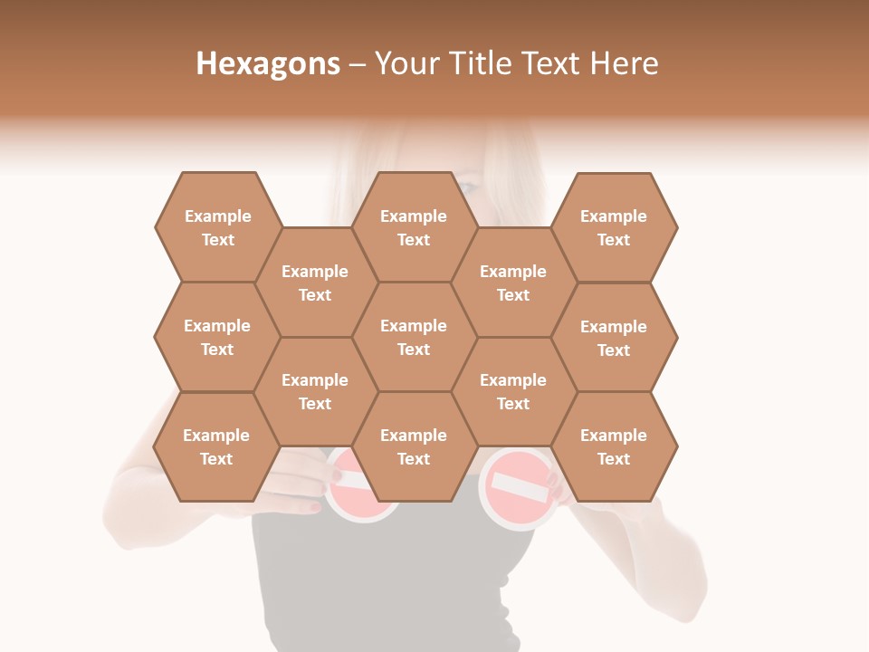 Shot Blonde White PowerPoint Template