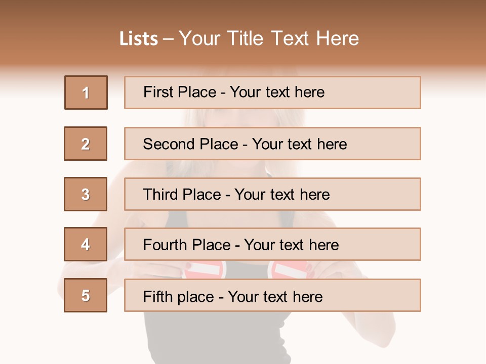 Shot Blonde White PowerPoint Template