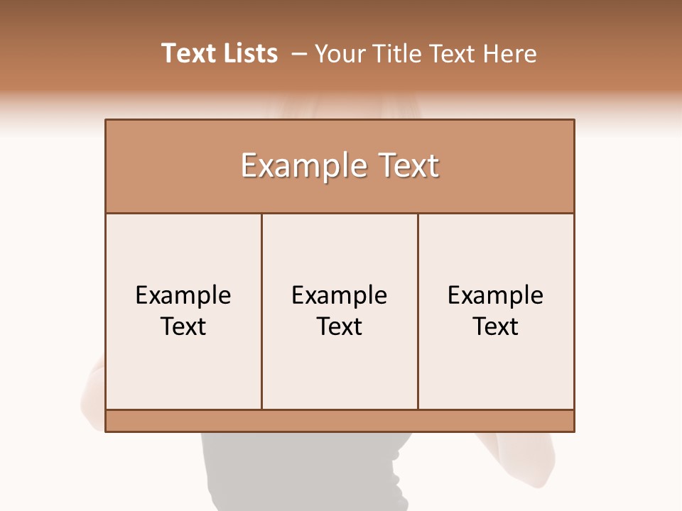 Shot Blonde White PowerPoint Template