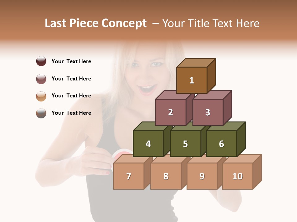 Shot Blonde White PowerPoint Template