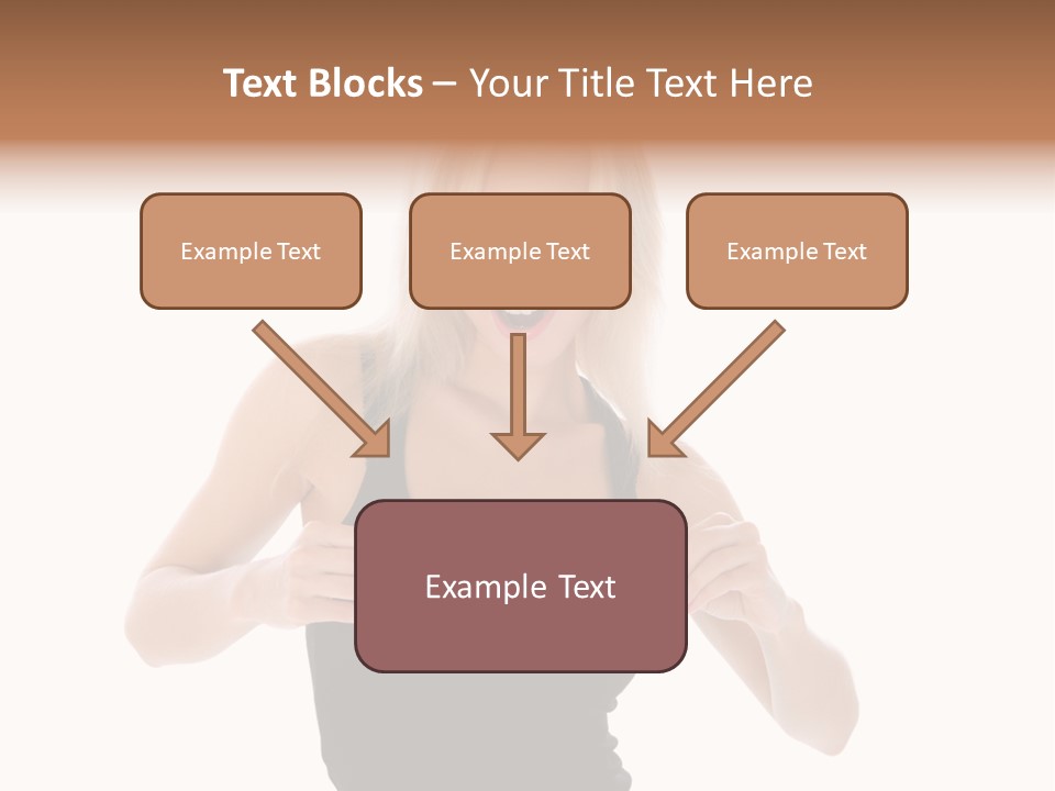 Shot Blonde White PowerPoint Template