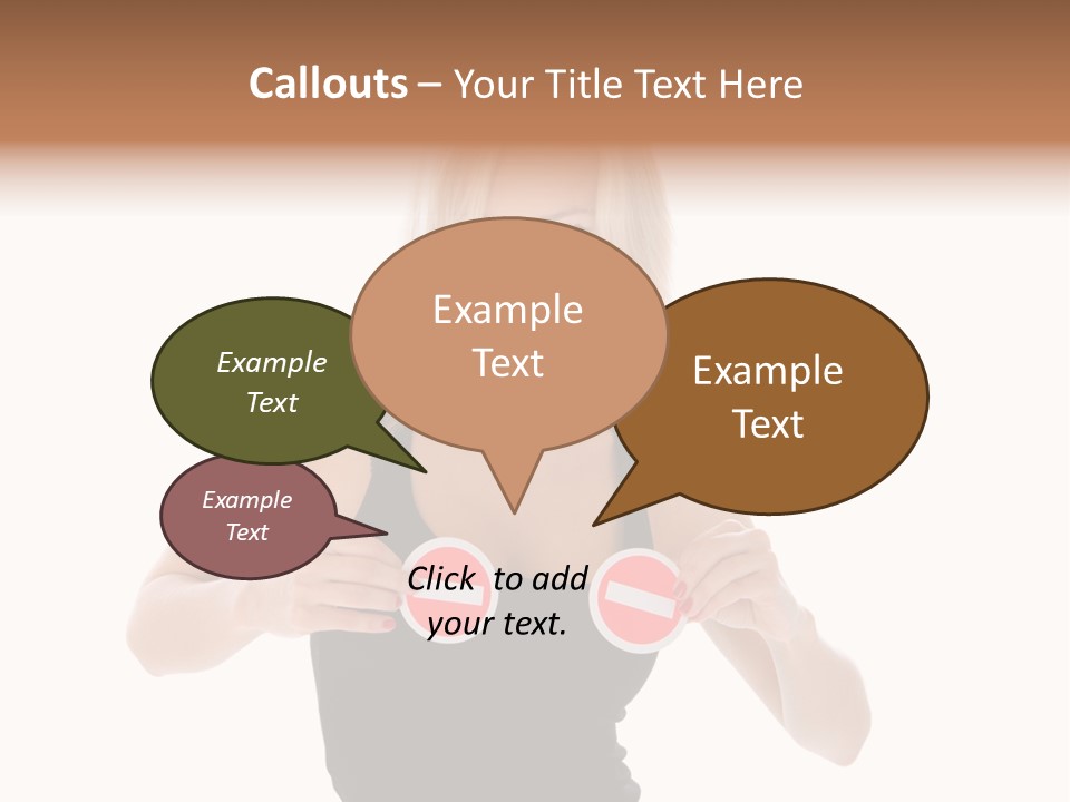 Shot Blonde White PowerPoint Template