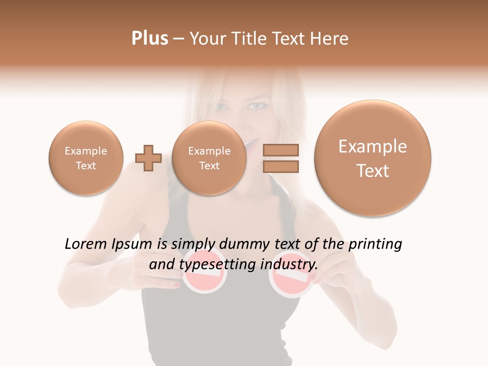 Shot Blonde White PowerPoint Template