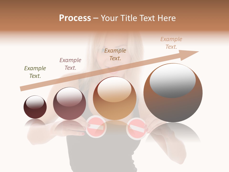 Shot Blonde White PowerPoint Template